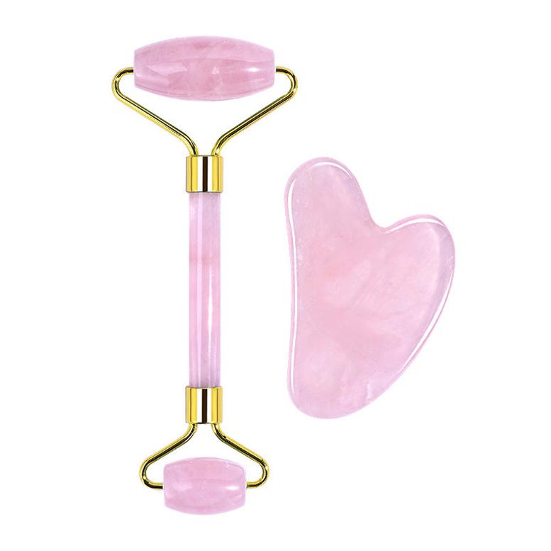 Jade Massage Roller Gua Sha Set